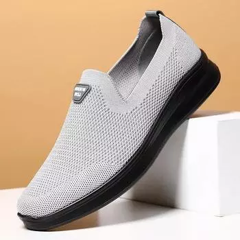 Модные мужские дышащие сетчатые туфли, модные повседневные спортивные мужские парусиновые туфли 2024 года, лето-осень, новые дизайнерские однотонные кроссовки для мужчин 38 чёрный