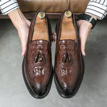 Модные мужские формальные туфли, однотонные, с острым носком, деловые, повседневные туфли, на шнуровке, с низким верхом, дышащие, нескользящие, новые мужские туфли-оксфорды 37 чёрный