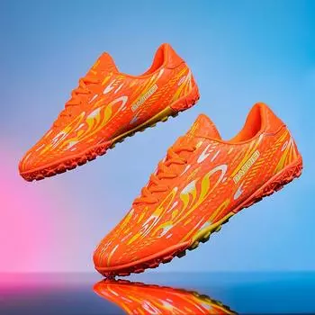Модные мужские футбольные бутсы TF/FG, нескользящие, для игры на траве, кроссовки для тренировок, удобные, простые по дизайну, повседневные футбольные бутсы на шнуровке 35