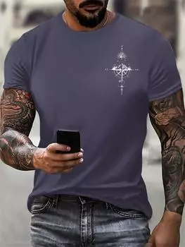 Модные мужские футболки, летние, с коротким рукавом, с 3D-принтом, для спорта на открытом воздухе, повседневные топы 6XL, большие размеры, с круглым вырезом, уличная футболка S