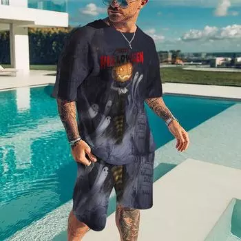 Модные мужские футболки с 3D персонализированным принтом, комплект футболок с короткими рукавами, летняя футболка большого размера, одежда из полиэфирного волокна Asian size 6XL