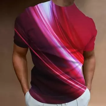 Модные мужские футболки с принтом, топы с короткими рукавами, летняя повседневная уличная футболка с круглым вырезом, футболка большого размера, мужская 3D одежда, хит продаж S