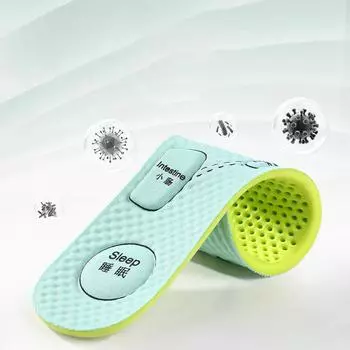 Модные мужские и женские акупрессурные стельки для ног для обуви подошва впитывающая пот дезодорант стелька дышащие спортивные беговые стельки для ног 35-36 серый