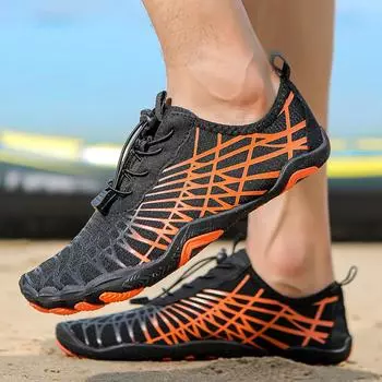 Модные мужские и женские босоножки для воды, пляжная обувь, быстросохнущие походные дышащие спортивные сандалии, удобные сандалии, кроссовки для пары 35 белый