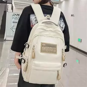 Модные мужские и женские модели, уличный нейлоновый рюкзак на молнии контрастного цвета, дорожная сумка