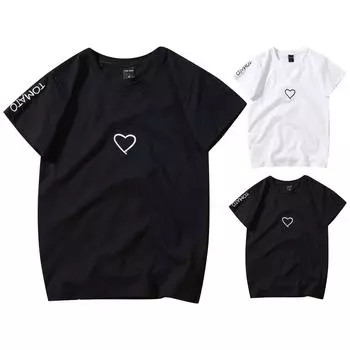 Модные мужские и женские повседневные блузки с коротким рукавом и надписью Футболки Топы L чёрный