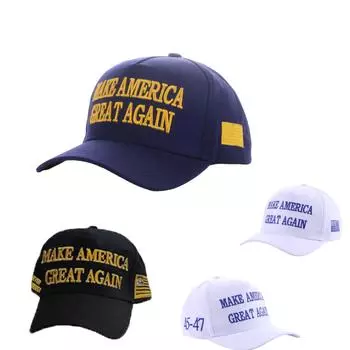 Модные мужские и женские регулируемые бейсболки с вышивкой американского флага One Size