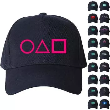 Модные мужские и женские регулируемые бейсболки с принтом One Size