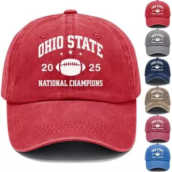 Модные мужские и женские регулируемые бейсболки с принтом One Size синий