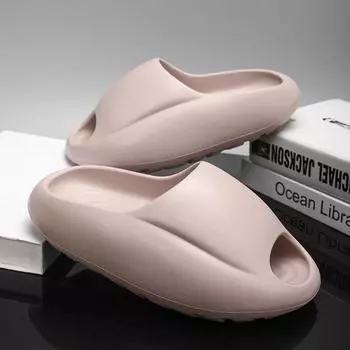 Модные мужские и женские сандалии-тапочки, новые летние кроссовки, тапочки, мужские шлепанцы на толстой платформе, мягкие тапочки из ЭВА, повседневная пляжная обувь 36-37