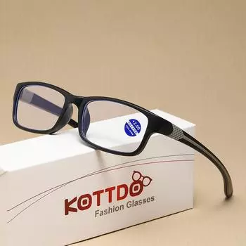 Модные мужские и женские спортивные очки для чтения, пластиковые очки для пресбиопии +1.0 красный