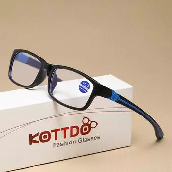 Модные мужские и женские спортивные очки для чтения, пластиковые очки для пресбиопии +1.0 красный