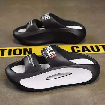 Модные мужские и женские тапочки для улицы, домашние сандалии, пляжные шлепанцы на толстой мягкой подошве, мужские шлепанцы, парные тапочки, мужская повседневная обувь 36-37 белый