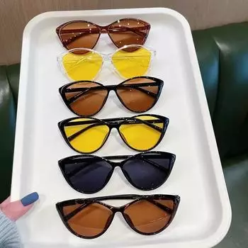 Модные мужские и женские винтажные сверхлегкие солнцезащитные очки, модные летние очки для путешествий и отдыха на природе, очки-очки в стиле ретро «кошачий глаз» для верховой езды