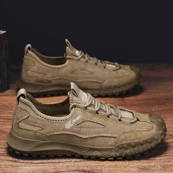 Модные мужские кожаные кроссовки на шнуровке, стильные кроссовки для бега на открытом воздухе, модные повседневные теннисные туфли, легкие, удобные, мужские спортивные туфли 38 серый