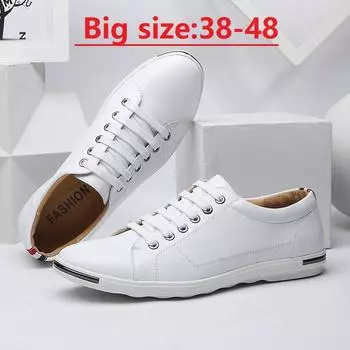 Модные мужские кожаные туфли 2024 года, большие размеры 48, мужские кожаные туфли, простые дизайнерские мужские туфли, дышащие классические кроссовки на шнуровке 38 красный