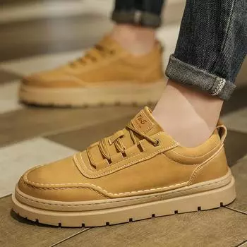 Модные мужские кожаные туфли для отдыха, дизайнерский стиль, мода, бизнес, вечеринка, офис, отдых, прогулки, мужская обувь для сноуборда 39 коричневый