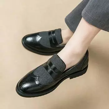 Модные мужские кожаные туфли на толстой подошве, новые, на платформе, мужские повседневные туфли, обычная воловья кожа, низкая цена, акция, летняя распродажа, элегантные 38