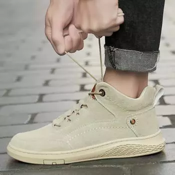 Модные мужские кожаные туфли ручной работы, мягкие, удобные, повседневные ботинки, мужские кроссовки, ботинки-оксфорды на шнуровке, туфли на плоской подошве, туфли на открытом воздухе, простые, ботильоны 37 хаки