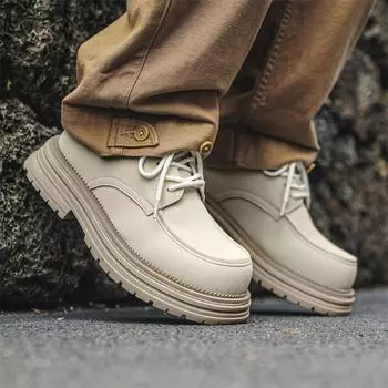 Модные мужские кожаные туфли с круглым носком, роскошные и высококачественные, для вечеринок, отдыха на свежем воздухе, для повседневного офиса, увеличивающие рост туфли 38 коричневый