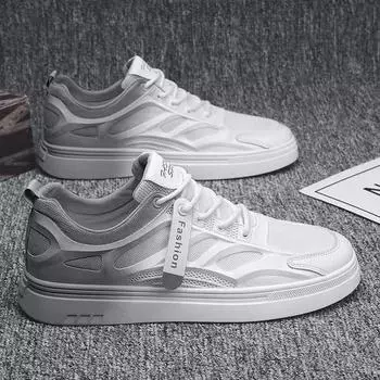 Модные мужские кроссовки 2024 года, летние новые кроссовки на воздушной подушке, кроссовки для тенниса, модная универсальная повседневная обувь на платформе, Hombre 39 серый