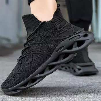 Модные мужские кроссовки 2024 года, мужские белые кроссовки из сетки, дышащие, для тенниса, ходьбы, для спортзала, спортивные, для бега, большие размеры 39-46 39 чёрный