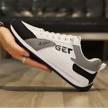 Модные мужские кроссовки для бега, легкие мужские кроссовки 2024 года, новые универсальные удобные нескользящие мужские повседневные туфли Zapatillas De Hombre 39 чёрный