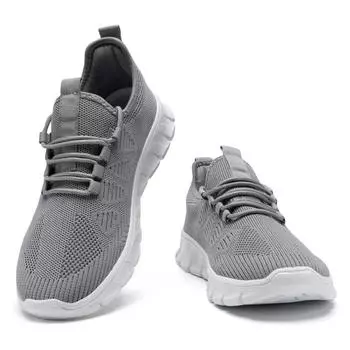 модные мужские кроссовки для бега сверхлегкие дышащие теннисные противоскользящие повседневные кроссовки мягкие на шнуровке для ходьбы спортивная обувь Tenis Zapatos Hombre 36