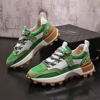 Модные мужские кроссовки для ходьбы, мужская повседневная обувь, кожаные брендовые кроссовки для бега, мужские кроссовки, обувь для мужчин, дизайнерская мужская обувь на платформе 38 чёрный