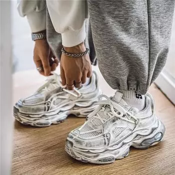 Модные мужские кроссовки для ходьбы, мужская повседневная обувь, модный бренд, бег, спорт, мужские кроссовки, обувь для мужчин, дизайнерская мужская обувь на платформе 39 чёрный