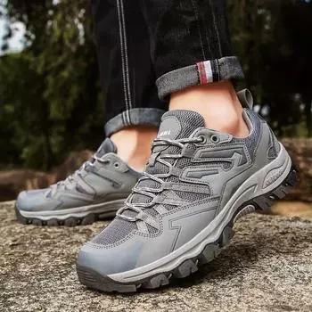 Модные мужские кроссовки для походов по горам, пустыне, модные классические кроссовки со шнуровкой, походная обувь для пар 36-46 36 коричневый