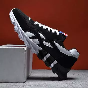 Модные мужские кроссовки, дышащая обувь для ходьбы, унисекс, мягкая спортивная, легкая, повседневная, износостойкая, мужская обувь, размер Plus 43 синий