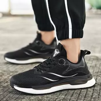 Модные мужские кроссовки, дышащие кроссовки для бега, на шнуровке, для спорта на открытом воздухе, модные, удобные, повседневные, для пар, для спортзала, мужские туфли 39 синий