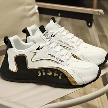 Модные мужские кроссовки из искусственной кожи, водонепроницаемые, повседневные, спортивные, легкие, дышащие, плоские, нескользящие, теннисные туфли official-website47 39