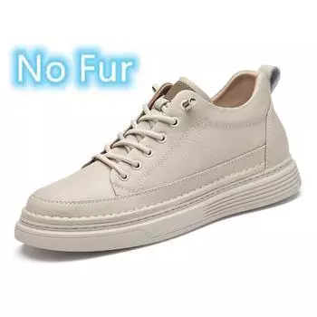 Модные мужские кроссовки из натуральной кожи с вулканизацией, повседневная обувь на шнуровке для мужчин, удобная обувь для скейтбординга 36