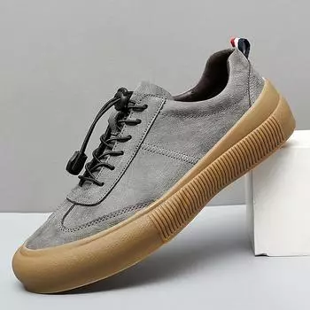 Модные мужские кроссовки мужские повседневные мокасины из натуральной кожи обувь для отдыха на открытом воздухе на шнуровке дышащие мужские мокасины для отдыха Zapatos Hombre 38 коричневый