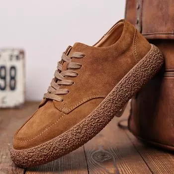 Модные мужские кроссовки на шнуровке, дышащие, повседневные, мужские туфли для отдыха и прогулок, модные мужские туфли из вулканизированной кожи, кроссовки 38 коричневый