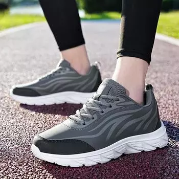 Модные мужские кроссовки, осенние новые кожаные мужские туфли на плоской подошве, удобные повседневные туфли для модных беговых кроссовок, мужские роскошные теннисные туфли 2024 года 42 черный белый