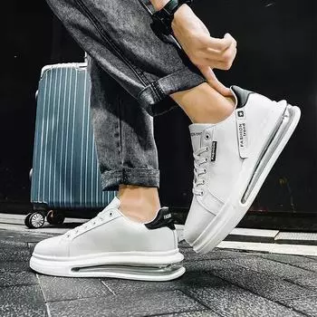Модные мужские кроссовки, повседневная обувь, новые мягкие удобные туфли из искусственной кожи, дышащая мужская обувь на плоской подошве, tenis masculino 39