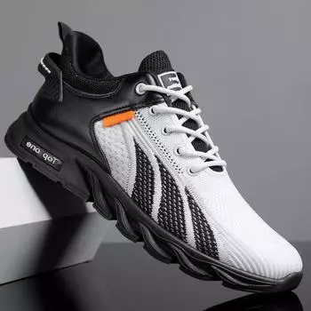 Модные мужские кроссовки, повседневная обувь с сеткой, мужская обувь на шнуровке, легкая вулканизированная обувь, прогулочные кроссовки, Zapatillas Hombre 39 слоновая кость