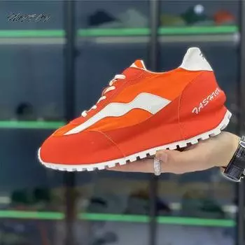 Модные мужские кроссовки повседневные летние модные лаконичные парусиновые туфли с увеличенной внутренней платформой уличные трендовые крутые кроссовки среднего размера для бега 38