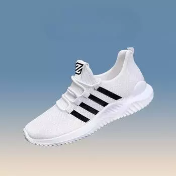 Модные мужские кроссовки сетчатые дышащие кроссовки для бега Trainer Race дышащие нескользящие удобные повседневные теннисные спортивные прогулки тренажерный зал 36 красный