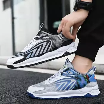 Модные мужские кроссовки, сетчатые дышащие мужские белые кроссовки для бега, легкая спортивная мужская повседневная обувь для бега на открытом воздухе 39 серый/чёрный