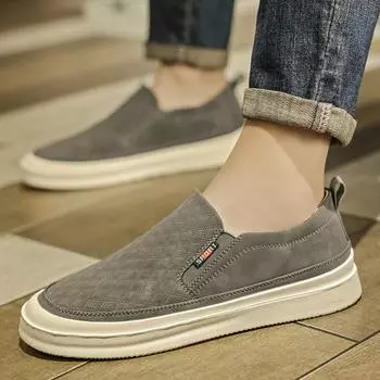 Модные мужские кроссовки, удобная обувь для вождения, повседневные туфли на плоской подошве, лоферы, модный стиль минимализма, новые мужские туфли для свиданий, вечеринок, прогулок 39 серый