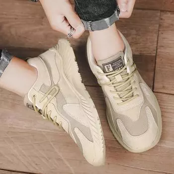 Модные мужские кроссовки весна-осень из кожи на шнуровке, модные мужские туфли из вулканизированной кожи, дышащие, удобные, для отдыха на природе, мужские туфли 38 серый