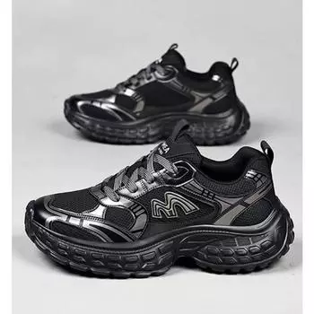 Модные мужские кроссовки весна-осень на сетчатой платформе, модные повседневные роскошные туфли с мягкой подошвой, мужские дизайнерские спортивные кроссовки для бега, мужские 39