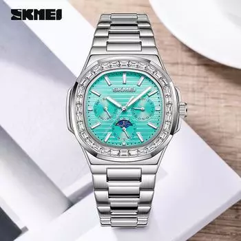 Модные мужские кварцевые часы из нержавеющей стали водонепроницаемые светящиеся мужские часы хронограф дата многофункциональные часы для мужчин синий