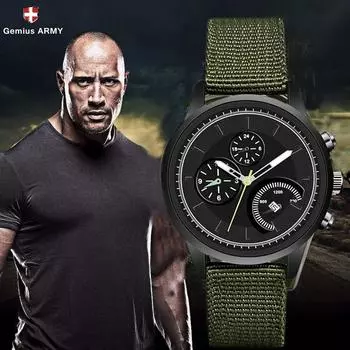 Модные мужские кварцевые часы унисекс со спортивным календарем для мужчин, светящиеся модные часы с нейлоновым ремешком, водонепроницаемые часы из холста для мужчин синий