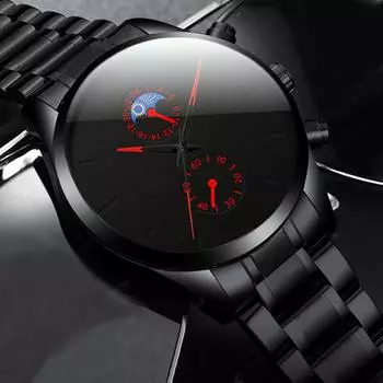 Модные мужские кварцевые наручные часы из нержавеющей стали, деловые повседневные часы с коробкой, идеальный выбор для подарков