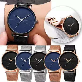 Модные мужские кварцевые наручные часы в стиле милитари из нержавеющей стали с датой разноцветный